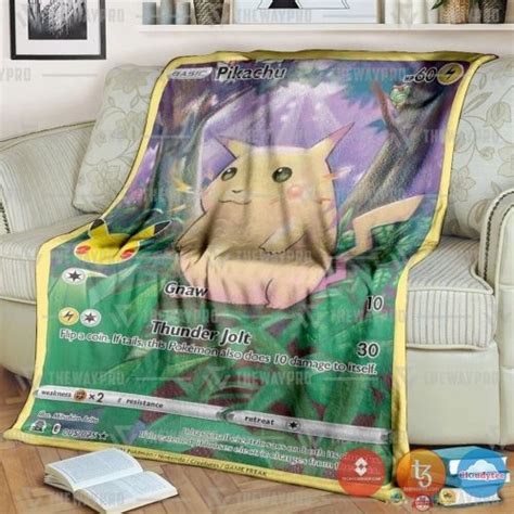 Pokemon Pikachu Celebrations Blanket Pixeltee