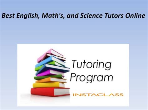 Best English Maths And Science Tutors Online