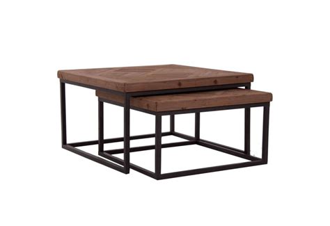 Table Basse Gigogne Metal Et Bois Ladolceviedchat Fr