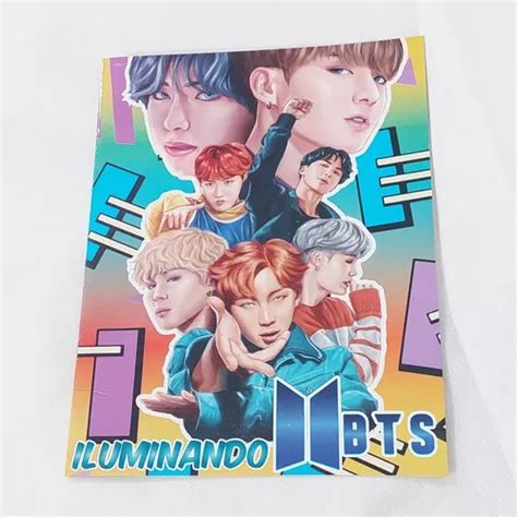 Bts Bt21 Army Kpop Libro Cuaderno Iluminar Papelería Kawaii MercadoLibre