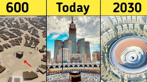 Evolution of Makkah 600 - 2030 | Future structure of Kaaba | History of Makkah - Travel ...