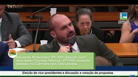 Eduardo Bolsonaro Xinga Deputado Do Pt Após Discussão Sobre Facada Youtube