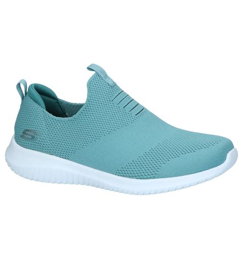 Turquoise Slip On Sneakers Skechers Torfsbe Gratis Verzend En Retour