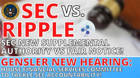 Xrp Ripple News Today 🚨 Sec New Filing Vs Ripple Gensler To Appear