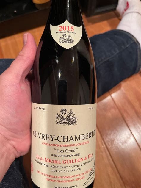 2015 Jean Michel Guillon Gevrey Chambertin Les Crais France Burgundy