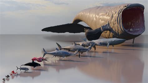 Unleashing Bloop D Size Comparison Of Sea Monsters Youtube