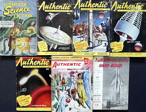 Authentic Science Fiction Monthly Issues Very Rare Handbook From