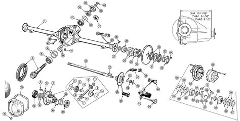 Schematic Diagram Of A Rear Axle Assembly S10 Gmc S15 Jimmy