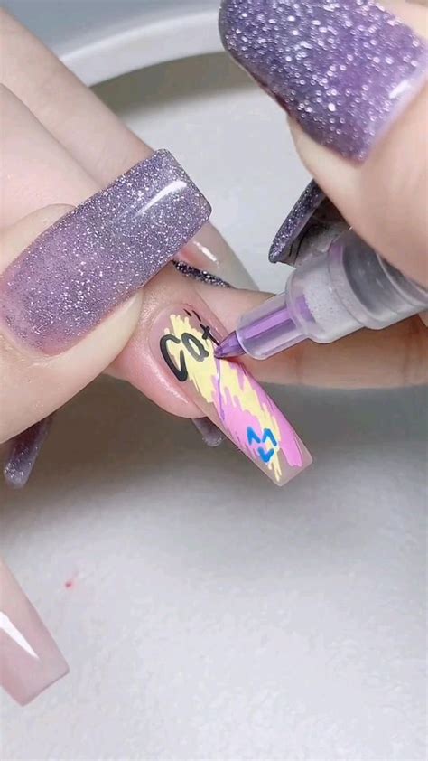 Draw Freely With The Nail Art Graffiti Pen Nailart Varnail