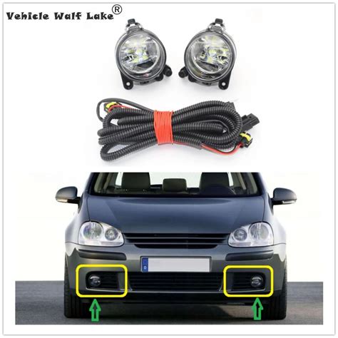 Phare Antibrouillard Avant Led Avec Fil Style De Voiture Vw Golf A