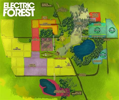 Electric Forest Map 2024 Terza Caresse