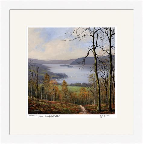 Windermere From Skelghyll Wood Cook House Gallery Lake District And