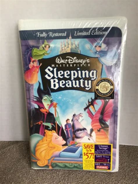 Walt Disney Masterpiece Sleeping Beauty Limited Edition Vhs Tape New