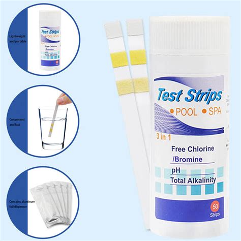 X Chlorine Dip Ph Test Strips Hot Tub Grelly Uk