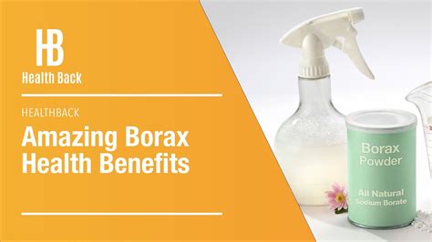 Amazing Borax Health Benefits Youtube