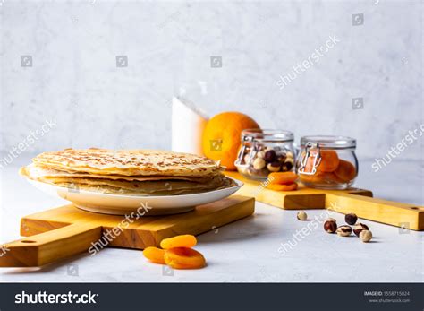 4,113 Ingredients for making pancakes on table Images, Stock Photos ...