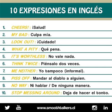 Expresiones Muy Tiles Para Aprender Expresiones En Ingles