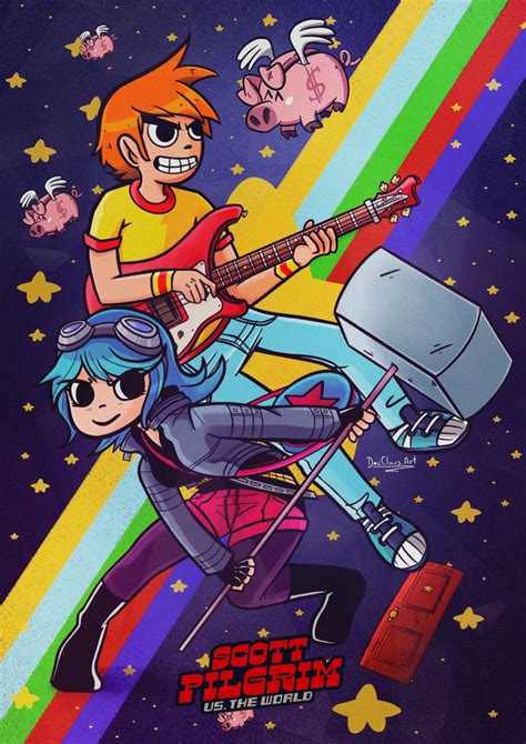 Scott Pilgrim And Ramona Flowers By Docclausarts On Deviantart