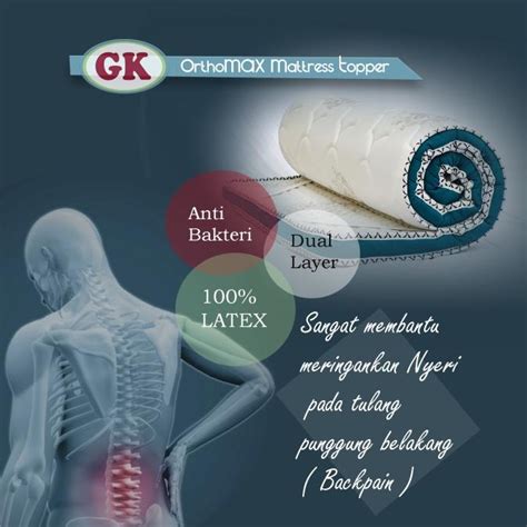 Jual Kasur Latex Topper Latex Pelapis Kasur Orthopedic GK Orthomax