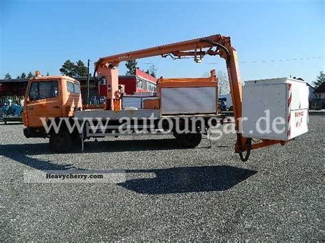 Mercedes-Benz Wumag 809 WK 115 m. Flatbed \u0026 storage boxes 1988 ...