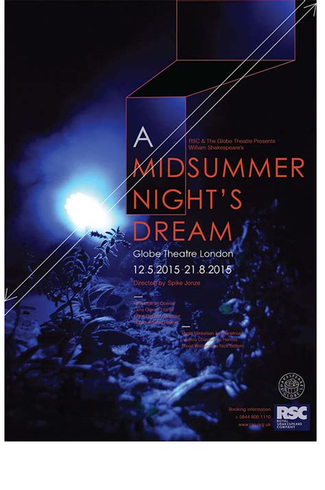 RSC Midsummer Night's Dream Poster & Program on Behance