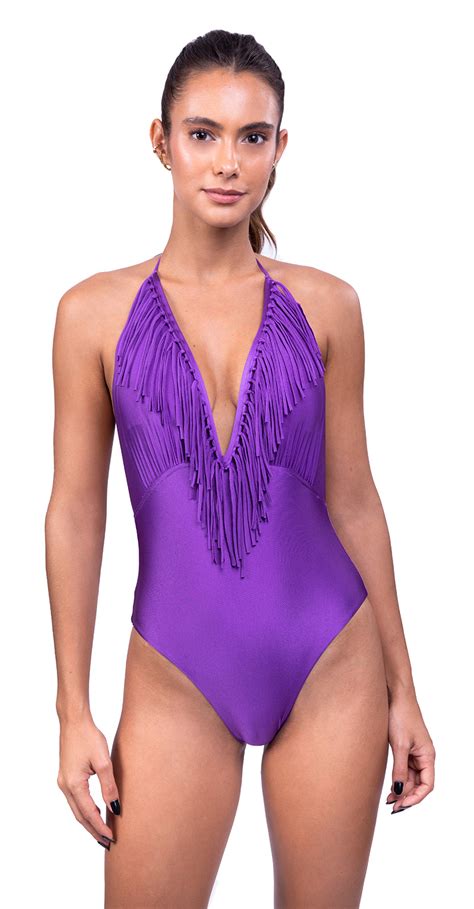 One Piece Swimsuits Daring Purple Brand Despi