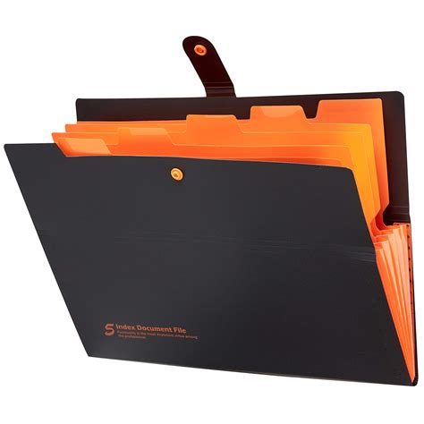 Fanwu 4 Pack Expanding File Folders With 6 Pockets A4 Accordion File