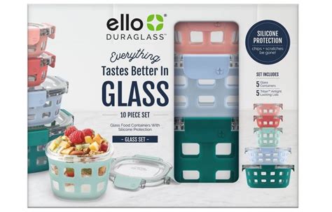 Ello Glass Containers 10-Piece Set Just $34.99 on Target.com | Leakproof & Stain-Resistant ...