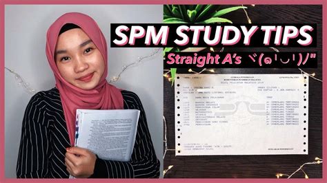 How I Got Straight As In Spm 20 Spm Study Tips Irdina Hani