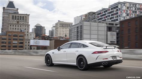 2019 Mercedes Amg Gt 53 4 Door Coupe Us Spec Rear Three Quarter Caricos