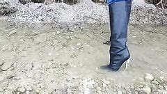 Sasja In Muddy White Thigh Boots Part Porn XHamster