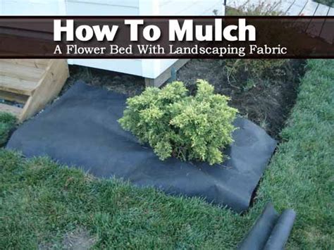 How To Mulch A Flower Bed With Landscaping Fabric