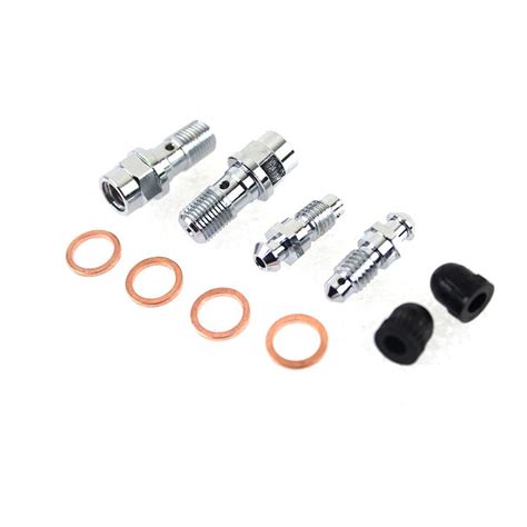 V Twin Mfg Front Caliper Bleeder Screw Kit For Harley Touring 2008