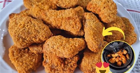 Receita F Cil Nuggets Caseiros Na Airfryer Deliciasairfryer