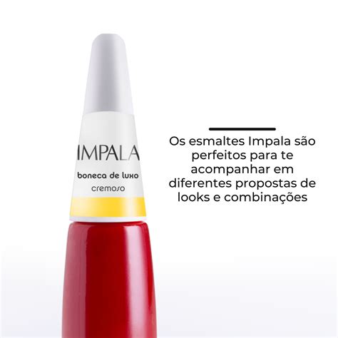 Esmalte Impala Boneca De Luxo Vermelho Cremoso Longa Dura O Gabeauty