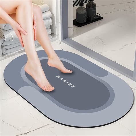 EITHON Super Absorbent Bathroom Mat Non Slip Soft Wrinkle Free