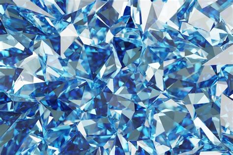 Premium Photo Abstract Blue Diamond Texture Crystal Closeup