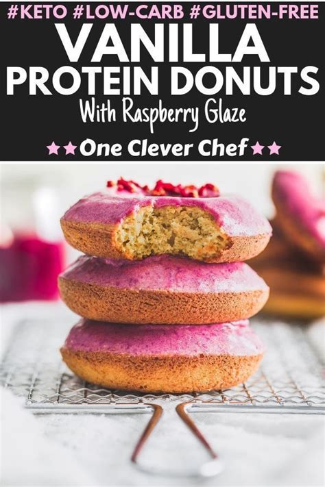 Vanilla Protein Donuts With Raspberry Glaze Recipe Protein Donuts