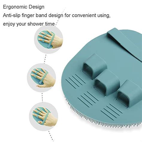 Innerneed Soft Silicone Body Scrubber Shower Brush Body Wash Bath