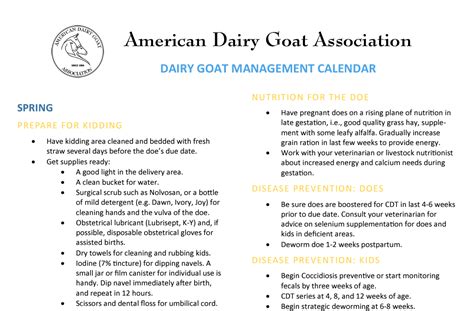 Dairy Goat Management Seasonal Tips And Tricks OSU Sheep Team