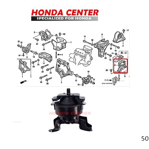 Jual Engine Mounting Gantungan Mesin Kiri Atas Civic Ferio 1996 1997