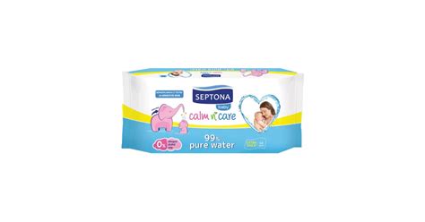 Septona Baby 99 Pure Water chusteczki nawilżane dla niemowląt 64