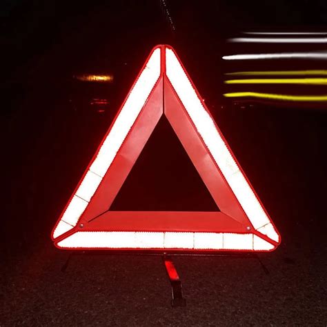 Car Emergency Breakdown Warning Triangle Red Reflective Safety