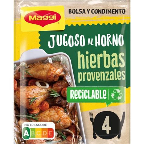 Sazonador Para Pollo De Hierbas Provenzales Jugoso Al Horno Maggi G