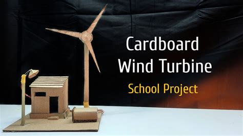 How To Make Mini Windmill With Cardboard Cardboard School Project