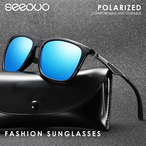 Jual Seeouo Kacamata Hitam Sunglasses Polarized Model Kotak Fashionable