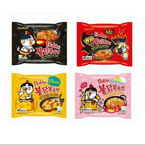 Samyang Hot Chiken Flavor Ramen Halal Ori X Spicy Cheese Carbonara Loose Pack Shopee Malaysia