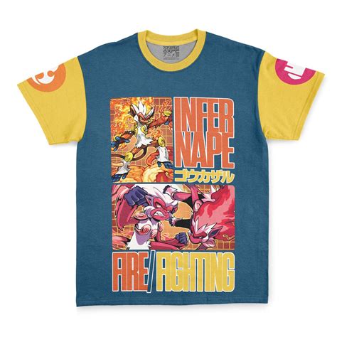 Infernape Pokemon Streetwear T Shirt Anime Ape