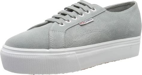 Superga Grey Suede Flatform Trainers Outlet Emergencydentistry