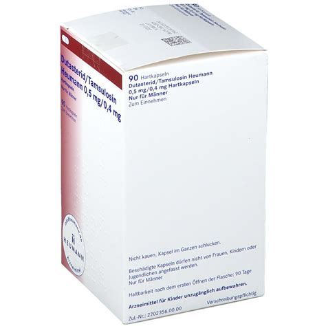 Dutasterid Tamsulosin Heumann 0 5 Mg 0 4 Mg 90 St Mit Dem E Rezept